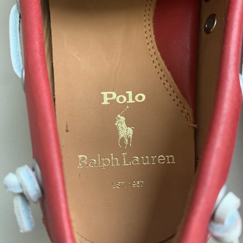 POLO RALPH LAUREN Merton Red Classic Leather - Picture 7 of 13